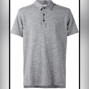 rag & bone Heather Gray Polo Shirt